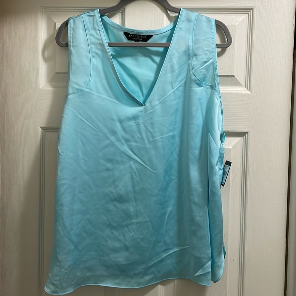 NWT RACHEL ROY EASY PANELED TANK AMALFI-SEA SIZE 1X